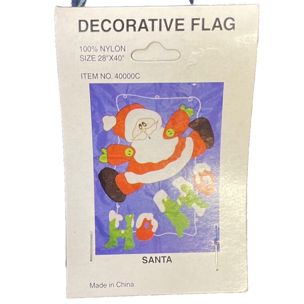 Christmas Santa Decorative Garden Flag 28" X 40"